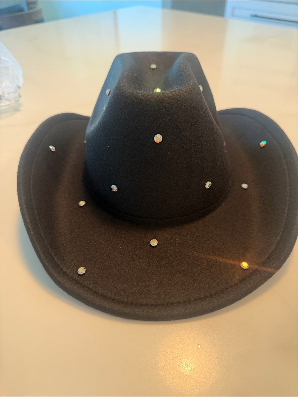 Justice Black Rhinestone Cowboy Hat